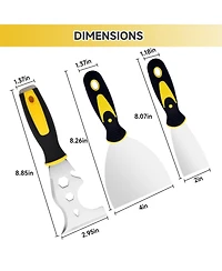 Xdovet Putty Knife Scraper Set Drywall Repair Tool