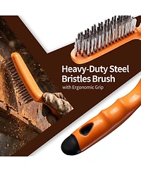 Xdovet Wire Brush Set Steel Nylon Scraper Welding Slag Grime
