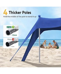 Aofar Beach Tent Sun Shade UPF50+ Pop Up Shelter 10 X Feet