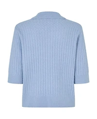 Masai Copenhagen Women's MaFynoria Short Sleeve Relaxed Knit Polo