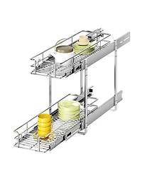 Lovmor 2 Tier Individual Pull Out Cabinet Organizer Slide Kitchen Storage Sliding Shelves
