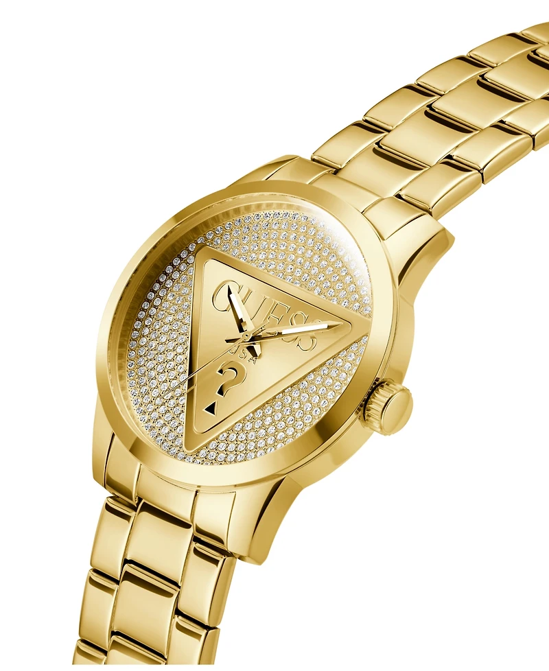 Guess Men's Quartz Gold-Tone Stainless Steel Watch 44mm