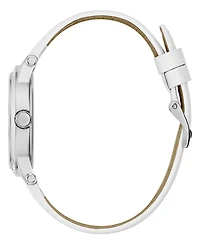 Guess Women's Quartz White Genuine Leather Watch 36mm