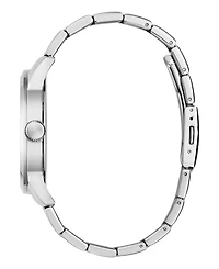 Guess Men's Quartz Silver-Tone Stainless Steel Watch 44mm