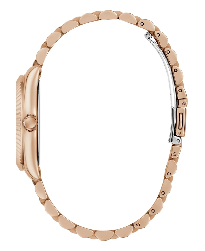 Guess Women's Quartz Rose Gold-Tone Stainless Steel Watch 34mm