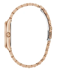 Guess Women's Quartz Rose Gold-Tone Stainless Steel Watch 34mm