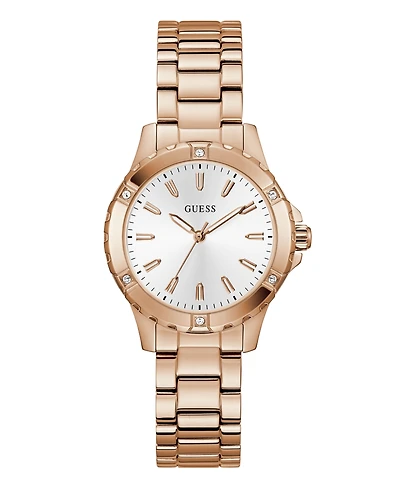 Guess Women's Quartz Rose Gold-Tone Stainless Steel Watch 35mm
