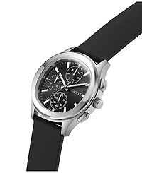Guess Men's Quartz Black Silicone Watch 40mm