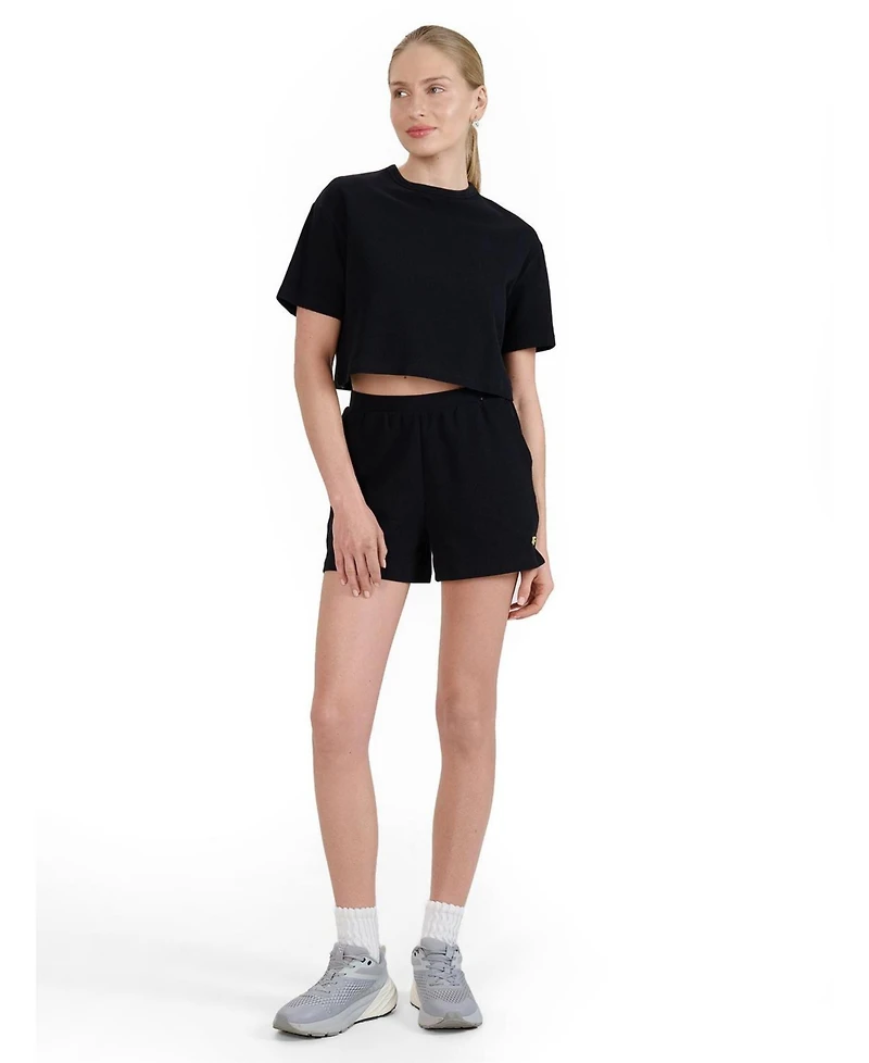 4F Women's Waffle Knit Short Sweatpants Regular Fit
