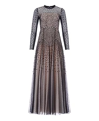 Needle & Thread Women's Sequin Cascade Round Neck Gown