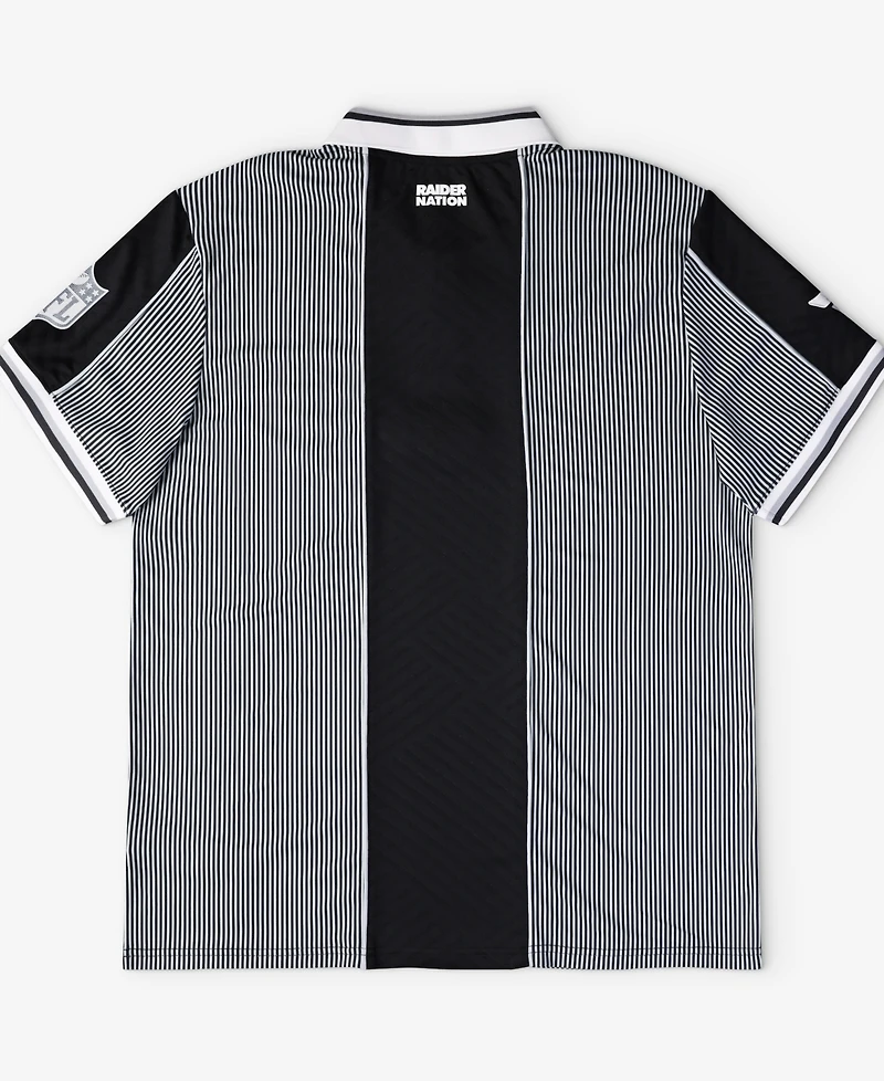 Fanatics Men's Black Las Vegas Raiders Football x Football Collared Fan Top