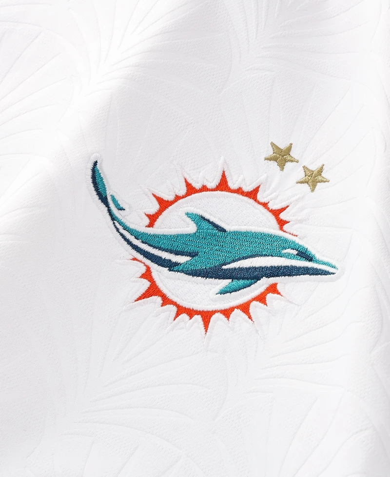 Fanatics Big Boys and Girls White Miami Dolphins Football x Football V-Neck Fan Top