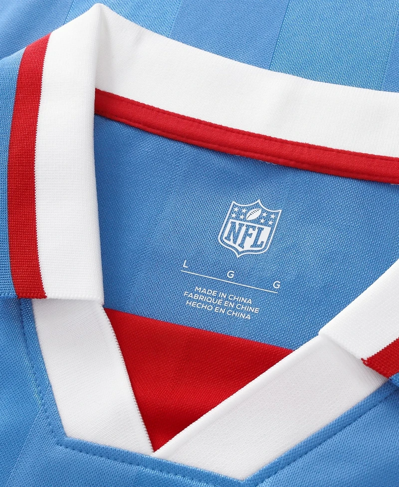 Fanatics Big Boys and Girls Light Blue Tennessee Titans Football x V-Neck Fan Top