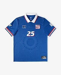 Fanatics Big Boys and Girls Royal New York Giants Football x Football Collared Fan Top