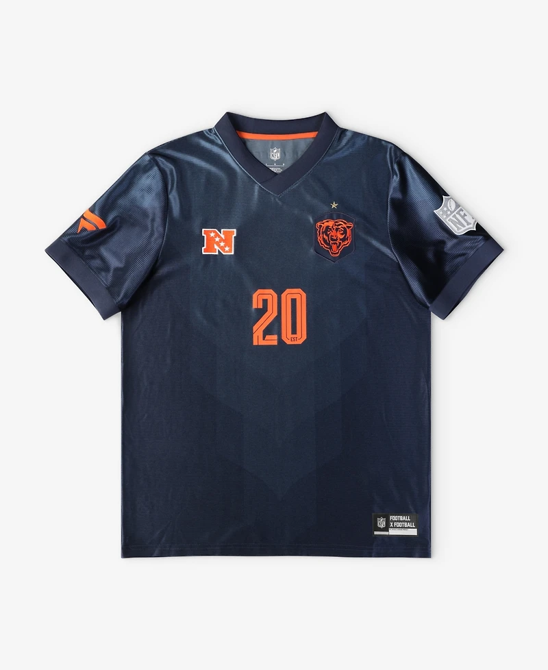 Fanatics Big Boys and Girls Navy Chicago Bears Football x V-Neck Fan Top