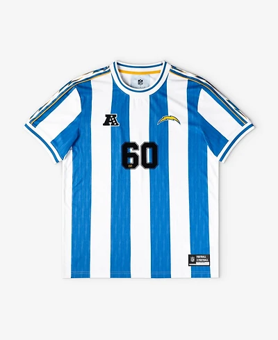 Fanatics Big Boys and Girls Blue/White Los Angeles Chargers Football x Football Fan Top