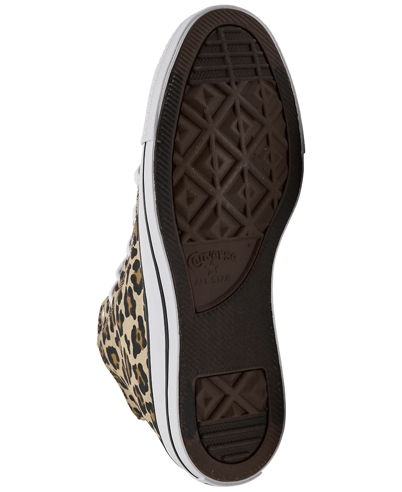 Converse Big Girls Chuck Taylor All Star Leopard Print High Top Lifestyle Sneakers from Finish Line