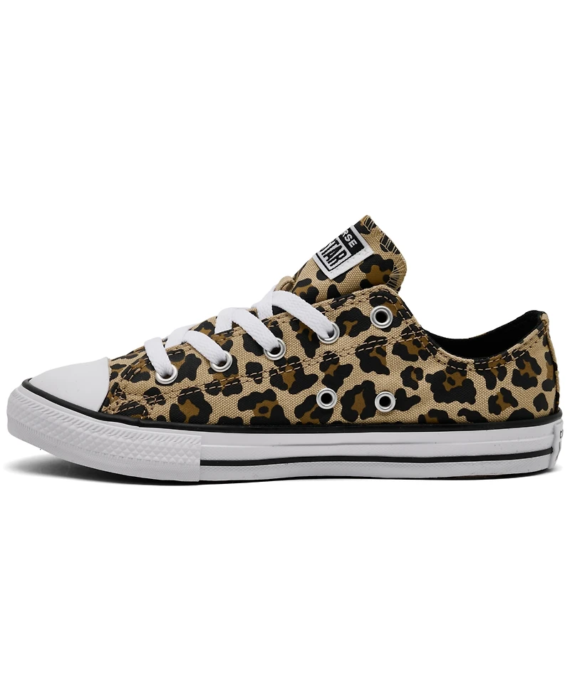 Converse Little Girls Chuck Taylor All Star Leopard Print Lifestyle Sneakers from Finish Line