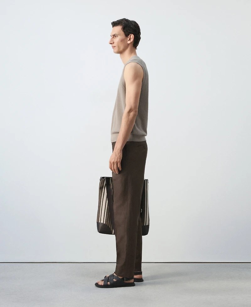 Mango Men's Fine-Knit Vest