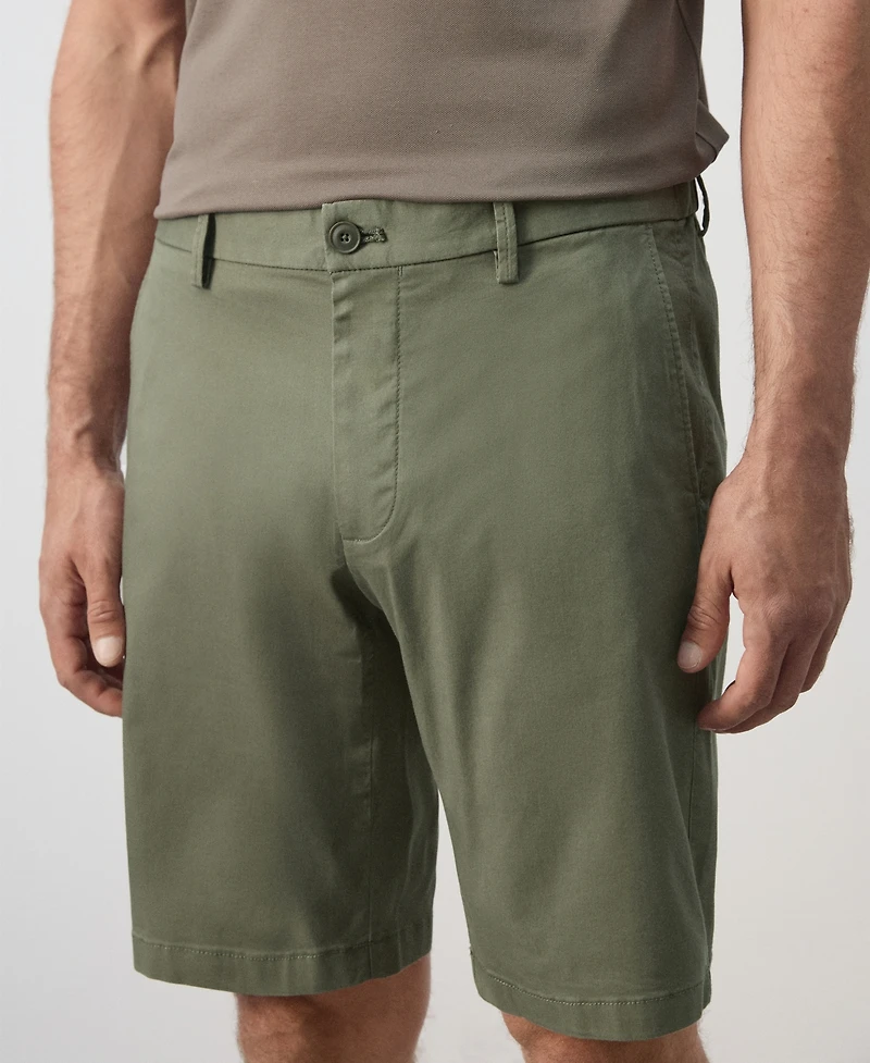 Mango Men's Slim-Fit Chino Cotton 10.12" Bermuda Shorts