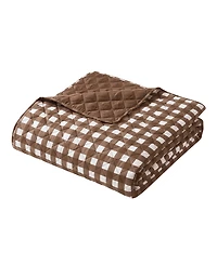 Vcny Home Gingham Microfiber 2-Pc. Quilt Set, Twin