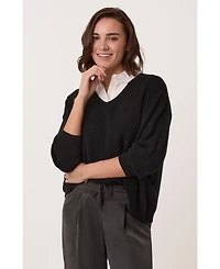 Celtic & Co. Women's Ribbed V-Neck Jumper