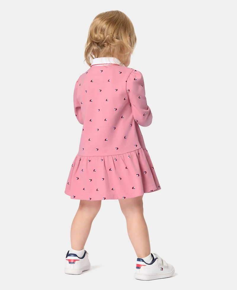 Tommy Hilfiger Baby Girls' Long-Sleeve Dress and Bloomers, 2-Piece Set
