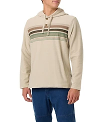O'Neill Men's Bavaro Block Striped Hooded Poncho Hoodie