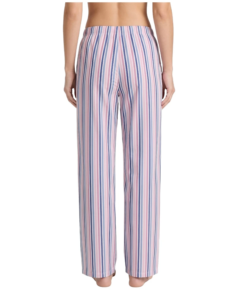 Roudelain Women's Yarn-Dyed Flannel Open-Leg Sleep Pants