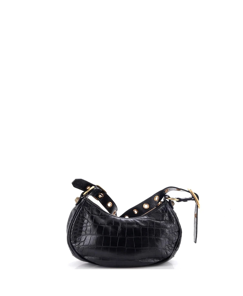 Pre-Owned Balenciaga Xs Le Cagole Giant Studs Shoulder Bag Embossed Leather