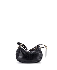 Pre-Owned Balenciaga Xs Le Cagole Giant Studs Shoulder Bag Embossed Leather