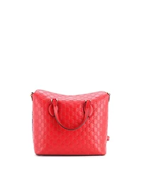 Pre-Owned Gucci Medium Signature Fold Over Tote Guccissima Leather
