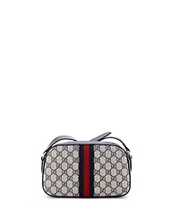 Pre-Owned Gucci Small Ophidia Camera Shoulder Bag Gg Coated Canvas with Leather