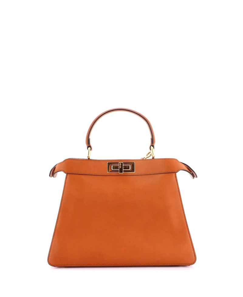 Pre-Owned Fendi Medium Peekaboo ISeeU Bag Leather