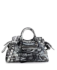 Pre-Owned Balenciaga Medium Neo Cagole Graffiti City Bag Leather
