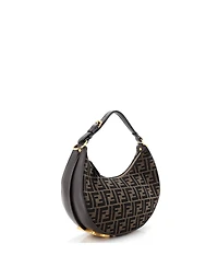 Pre-Owned Fendi Small Fendigraphy Bag Zucca Canvas