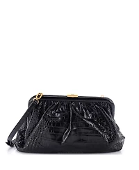 Pre-Owned Balenciaga Large Cloud Clutch Embossed Leather
