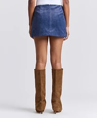 Avec Les Filles Women's Corduroy A-Line Mini Skirt