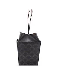 Pre-Owned Celine Strap Box Top Handle Bag Triomphe Coated Canvas