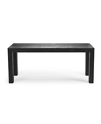 Plank+Beam 72" Modern Solid Wood Dining Table Set, Wirebrush, + 6 Chairs