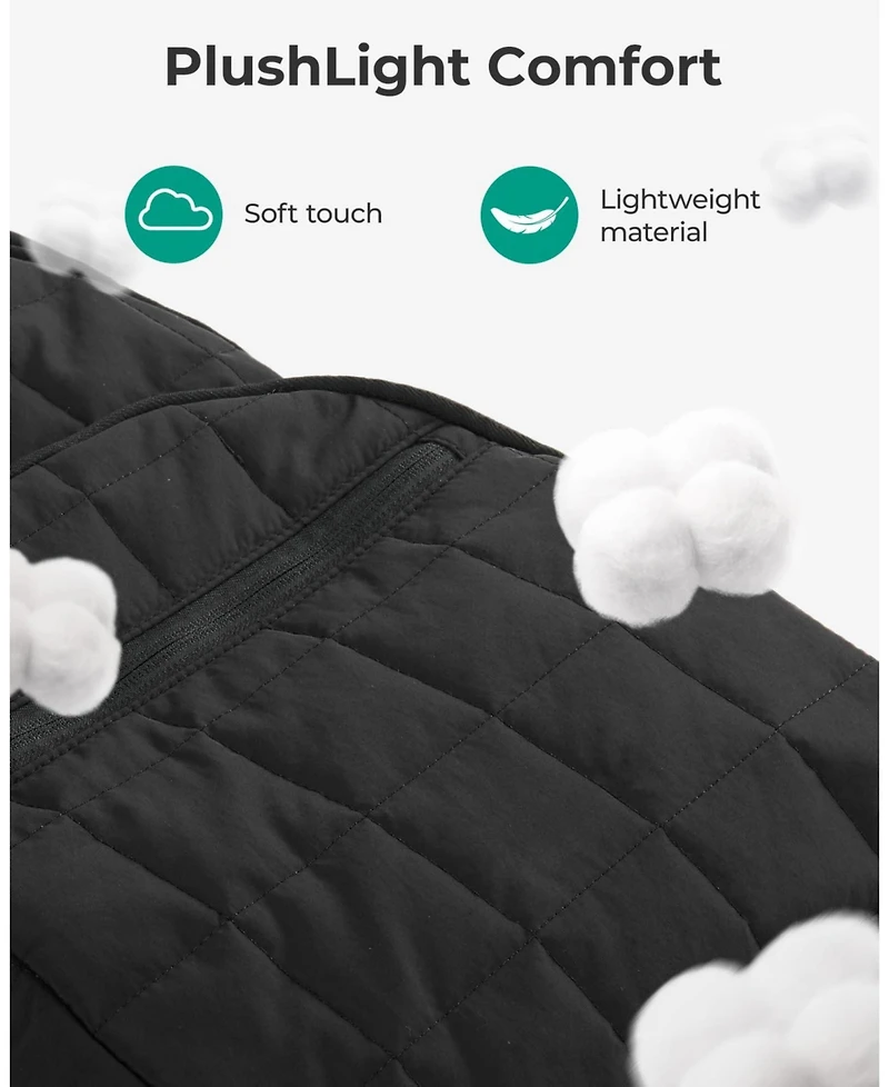 Piscifun Quilted Casual Travel Daypack Water Resistant Laptop Backpack for College Work