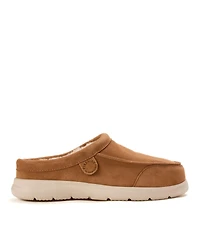 Dearfoams Men's Fireside by Lithgow Genuine Shearling Clog