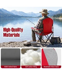 Hongge Padded Folding Camping Chair Set for Outdoor Gatherings