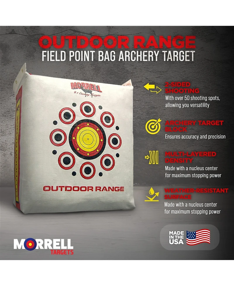 Morrell Targets Morrell Outdoor Weatherproof Range Adult Field Point Archery Bag Target