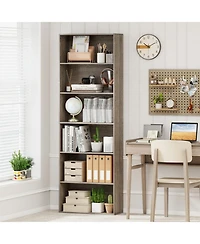 Sugift 6-Tier Bookcase with 6 Open Shelves and Anti-Toppling Kits