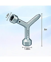 Xdovet Water Meter Box Key A Tool for Valves Gas Systems and Fire Hydrants
