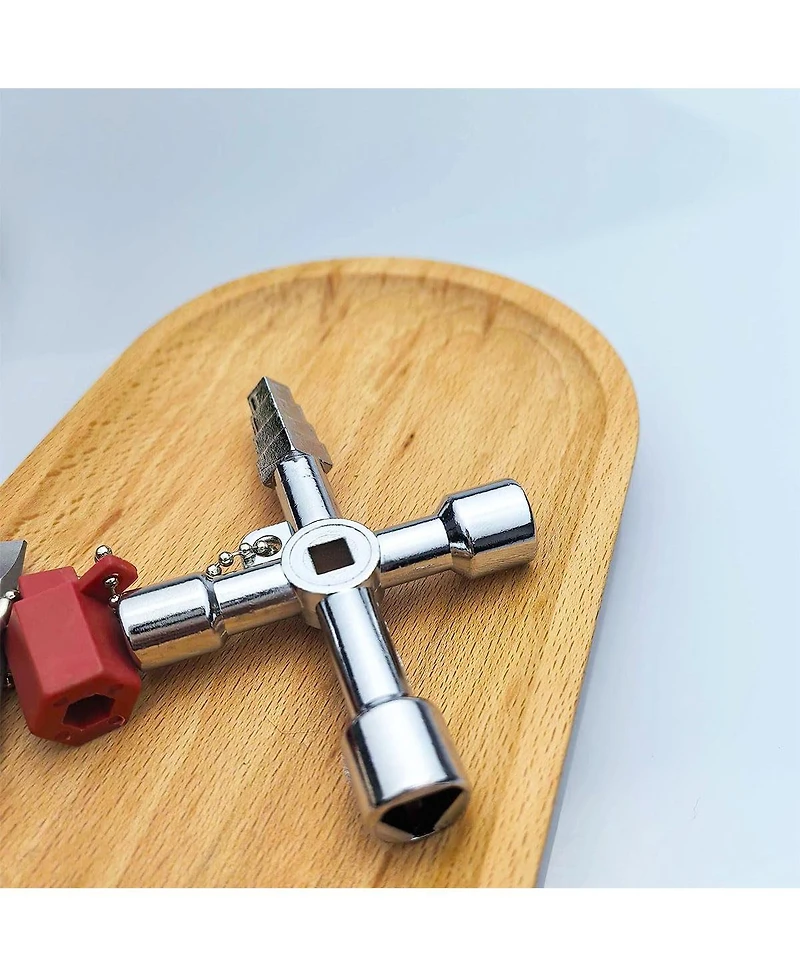 Xdovet 24-in-1 Universal Utility Key Zinc Alloy Plumber Tool