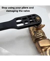 Xdovet Ball Valve Wrench Water Shut Off Key Plumbing Repair Tool