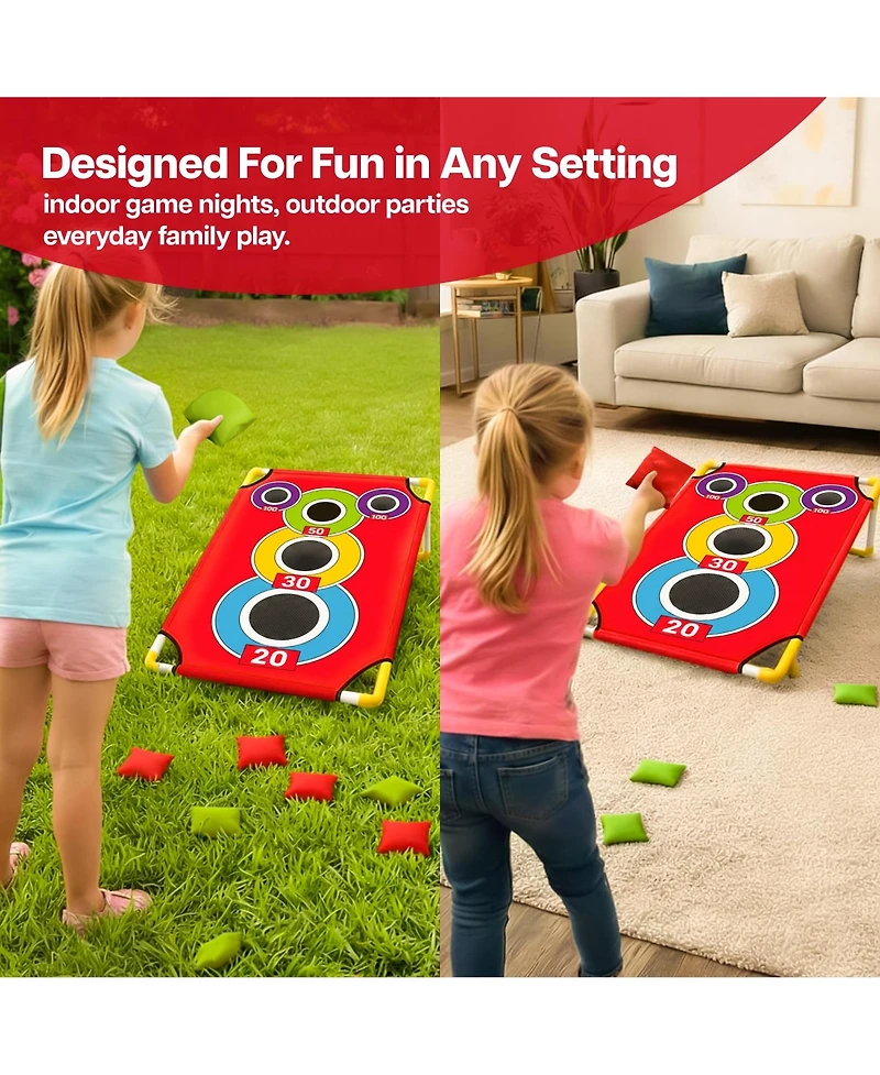 Aofar Cornhole Bean Bag Toss Game Set