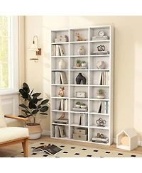 Sugift 70 Inch Tall 24 Cube Storage Organizer Bookshelf with Adjustable Shelves